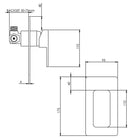 Aquatica All Pressures Mia2 Shower Mixer 40mm Black - NZHomeware