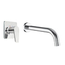 Aquatica All Pressures Saluto Shower Mixer With Round Bath Spout Chrome Set - NZHomeware