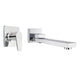 Aquatica All Pressures Saluto Shower Mixer With Square Swivel Bath Spout Chrome Set - NZHomeware
