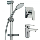 Aquatica Saluto All Pressures Basin Mixer/Shower Slide/Shower Mixer Set - NZHomeware