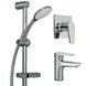 Aquatica Saluto All Pressures Basin Mixer/Shower Slide/Shower Mixer Set - NZHomeware