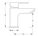 Aquatica Saluto All Pressures Basin Mixer/Shower Slide/Shower Mixer Set - NZHomeware
