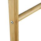 Bamboo Towel Bar Holder Rack 2 Tiers Freestanding Drying Storage - NZHomeware