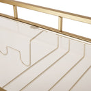 Bar Trolley with Glass Shelves Rolling Wine and Service Trolley With Wine Rack And Glass Holder Modern Home Bar Storage Trolley Suitable for Kitchen and Restaurant - NZHomeware