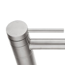Bathroom Brushed Nickel Basin Mixer Tap Swivel Nozzle Faucet Stainless Steel - NZHomeware