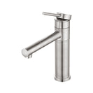 Bathroom Brushed Nickel Basin Mixer Tap Swivel Nozzle Faucet Stainless Steel - NZHomeware