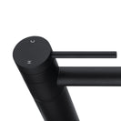 Bathroom Matte Black Basin Mixer Tap Swivel Nozzle Faucet Stainless Steel - NZHomeware