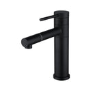 Bathroom Matte Black Basin Mixer Tap Swivel Nozzle Faucet Stainless Steel - NZHomeware