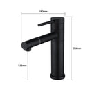 Bathroom Matte Black Basin Mixer Tap Swivel Nozzle Faucet Stainless Steel - NZHomeware