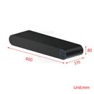 Bathroom UV Sterilizer Heated Towel Dryer Disinfection Black Intelligent Timer 600x170x80mm - NZHomeware