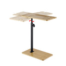 Bathtub Side Table Height - Adjustable 43–76 cm C - Shaped Bamboo Tray 360° Rotatable - NZHomeware