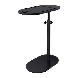 Bathtub Tray Table Adjustable Bath Side Table Wine Glass Sofa Side End Table Black - NZHomeware