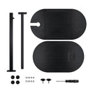 Bathtub Tray Table Adjustable Bath Side Table Wine Glass Sofa Side End Table Black - NZHomeware