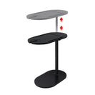Bathtub Tray Table Adjustable Bath Side Table Wine Glass Sofa Side End Table Black - NZHomeware