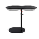 Bathtub Tray Table Adjustable Bath Side Table Wine Glass Sofa Side End Table Black - NZHomeware
