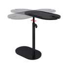 Bathtub Tray Table Adjustable Bath Side Table Wine Glass Sofa Side End Table Black - NZHomeware