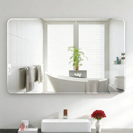 1200X750mm Frameless Rectangle Bathroom Wall Plain Mirror - NZHomeware