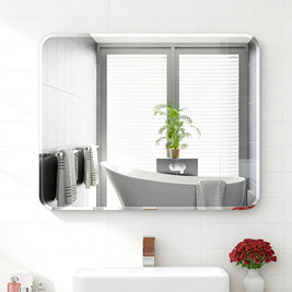 900X750mm Frameless Rectangle Bathroom Wall Plain Mirror - NZHomeware