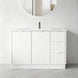 HERITAGE 1200MM Plywood Fluted Floor Standing Vanity - Matte White - NZHomeware