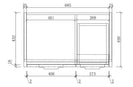 HERITAGE 750mm Plywood Matte White Floor Standing Vanity – 1 Door, 3 Drawers, Soft Close - NZHomeware
