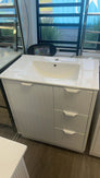 HERITAGE 750MM Plywood Wall Hung Vanity - Matte White - NZHomeware