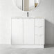 HERITAGE 900MM Plywood Fluted Floor Standing Vanity - Matte White - NZHomeware