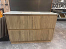 FLORAN-1 1500MM Plywood Fluted Floor Standing Vanity - Light Oak
