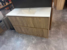 FLORAN-1 1500MM Plywood Fluted Floor Standing Vanity - Light Oak