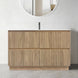 FLORAN-1 1200MM Plywood Fluted Floor Standing Vanity - Light Oak - NZHomeware