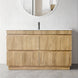 FLORAN 1200MM Plywood Fluted Floor Standing Vanity - Light Oak - NZHomeware
