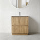 IU - FLORAN 750MM Light Oak fluted floor standing vanity - NZHomeware