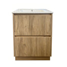 IU - FLORAN 750MM Light Oak fluted floor standing vanity - NZHomeware