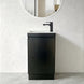 TAYLOR 450X250X850Mm Plywood Floor Standing Vanity - Dark Oak With Ceramic Top - NZHomeware