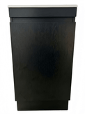 TAYLOR 450X250X850Mm Plywood Floor Standing Vanity - Dark Oak With Ceramic Top - NZHomeware