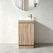 TAYLOR 450X250X850Mm Plywood Floor Standing Vanity - Light Oak With Ceramic Top - NZHomeware