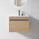 BC13 600X460X460MM PLYWOOD WALL HUNG VANITY - LIGHT OAK WITH CERAMIC TOP - NZHomeware