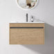 BC13 750X460X460MM PLYWOOD WALL HUNG VANITY - LIGHT OAK WITH CERAMIC TOP - NZHomeware