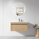 BC13 900X460X460MM PLYWOOD WALL HUNG VANITY - LIGHT OAK WITH CERAMIC TOP - NZHomeware