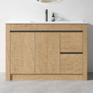BC7 1200mmx460mmx850mm Plywood Floor Standing Vanity with Ceramic Single Basin - NZHomeware