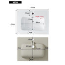 BC7 600mmx460mmx850mm Plywood Floor Standing Vanity with Ceramic Basin - NZHomeware