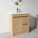 BC7 750mmx460mmx850mm Plywood Floor Standing Vanity with Ceramic Basin - NZHomeware