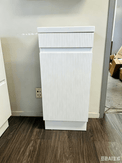 EMMA 400X250X850MM FLUTED Plywood Floor Standing Vanity - Matte White With Ceramic Top - NZHomeware