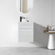 MAYA 420X220X505MM FLUTED PLYWOOD WALL HUNG VANITY - WHITE GLOSS WITH CERAMIC TOP - NZHomeware
