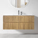 Lorenzo 1500MM Plywood Fluted Wall Hung Vanity - Light Oak Single Bowl - NZHomeware