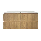 Lorenzo 1500MM Plywood Fluted Wall Hung Vanity - Light Oak Single Bowl - NZHomeware