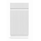 Billy 400x205x870mm Fluted Floorstanding Vanity White With Ceramic Basin - NZHomeware