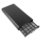 Black Coffee Pod Capsules Storage Rack 50 Pods Holder Organizer Drawer Dispenser - NZHomeware
