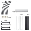 Black Metal Garden Arch | Outdoor Climbing Plant Trellis for Roses & Vines | Wedding Arch NZ - NZHomeware