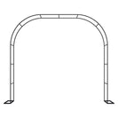 Black Metal Garden Arch | Outdoor Climbing Plant Trellis for Roses & Vines | Wedding Arch NZ - NZHomeware