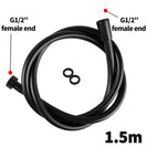 Black PVC Shower Hose 1500mm - NZHomeware